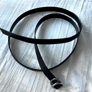 Vintage Christian Dior Black Leather Belt size S